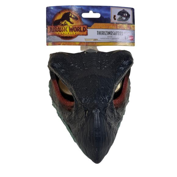 2022 Jurassic World Dominion Therizinosaurus Mask w/Moveable Jaw Mattel - Picture 2 of 8